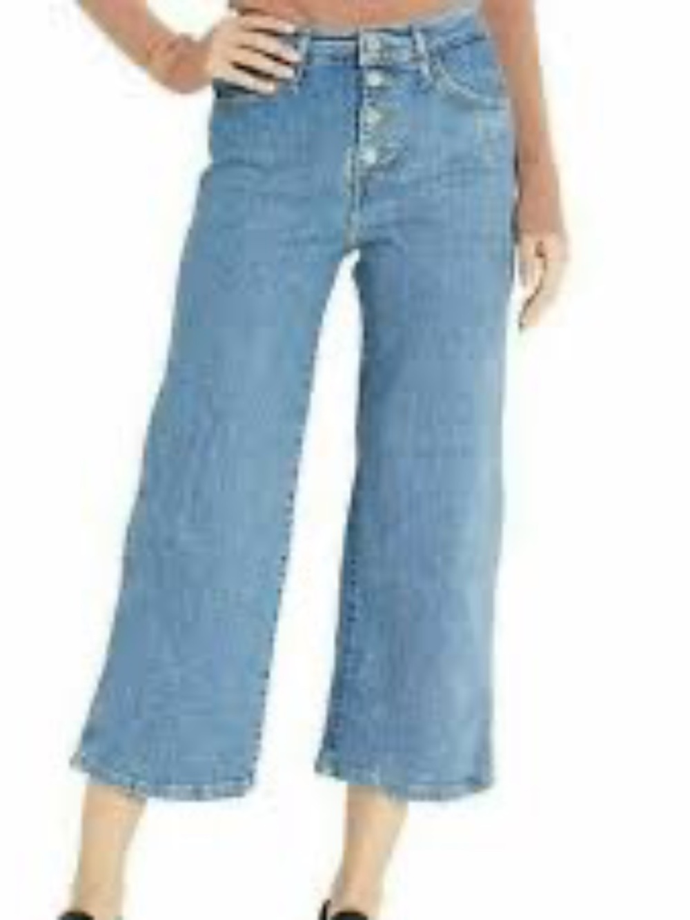 LEVI'S Mile High Cropped Wide Leg Jeans 26